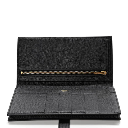 Hermes Epsom Bearn Gusset Wallet Black 4 of 11