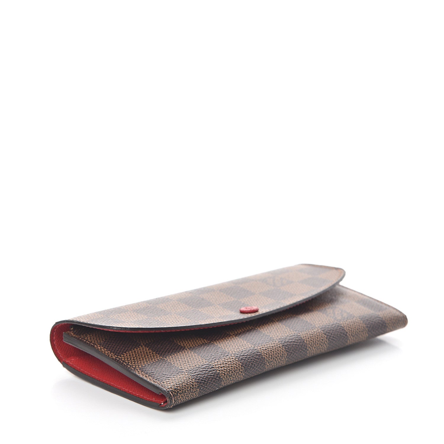 Louis Vuitton Damier Ebene Emilie Wallet Red 3 of 6
