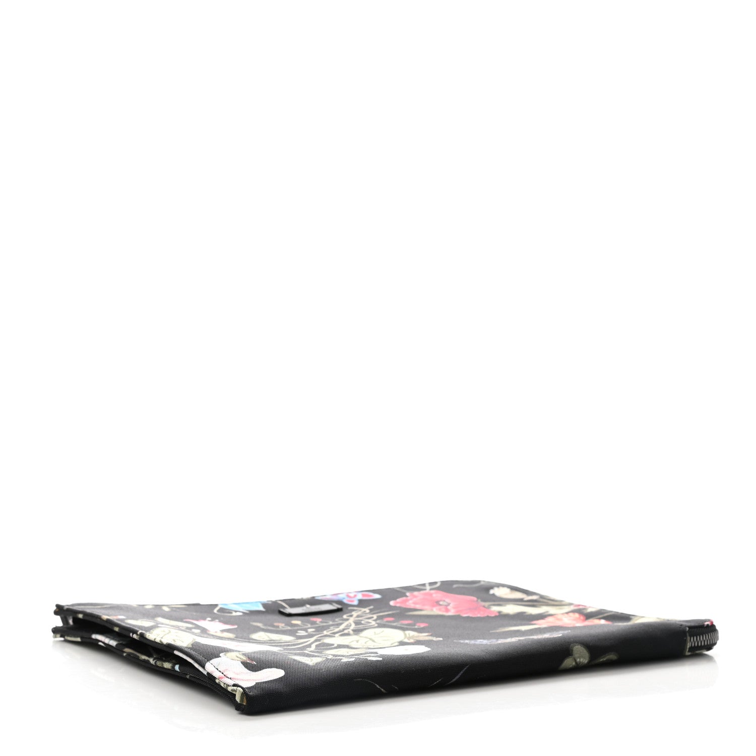 Gucci Canvas Flora Knight Travel Laptop Document Case Black 4 of 8