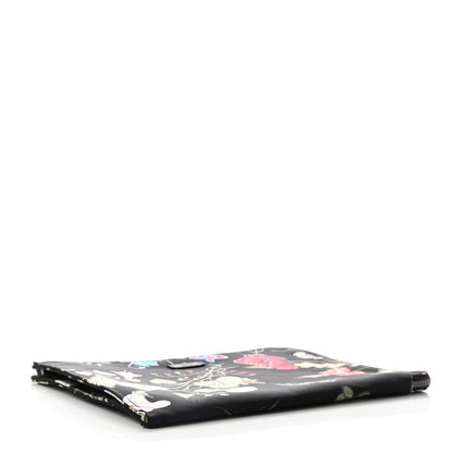 Gucci Canvas Flora Knight Travel Laptop Document Case Black 4 of 8