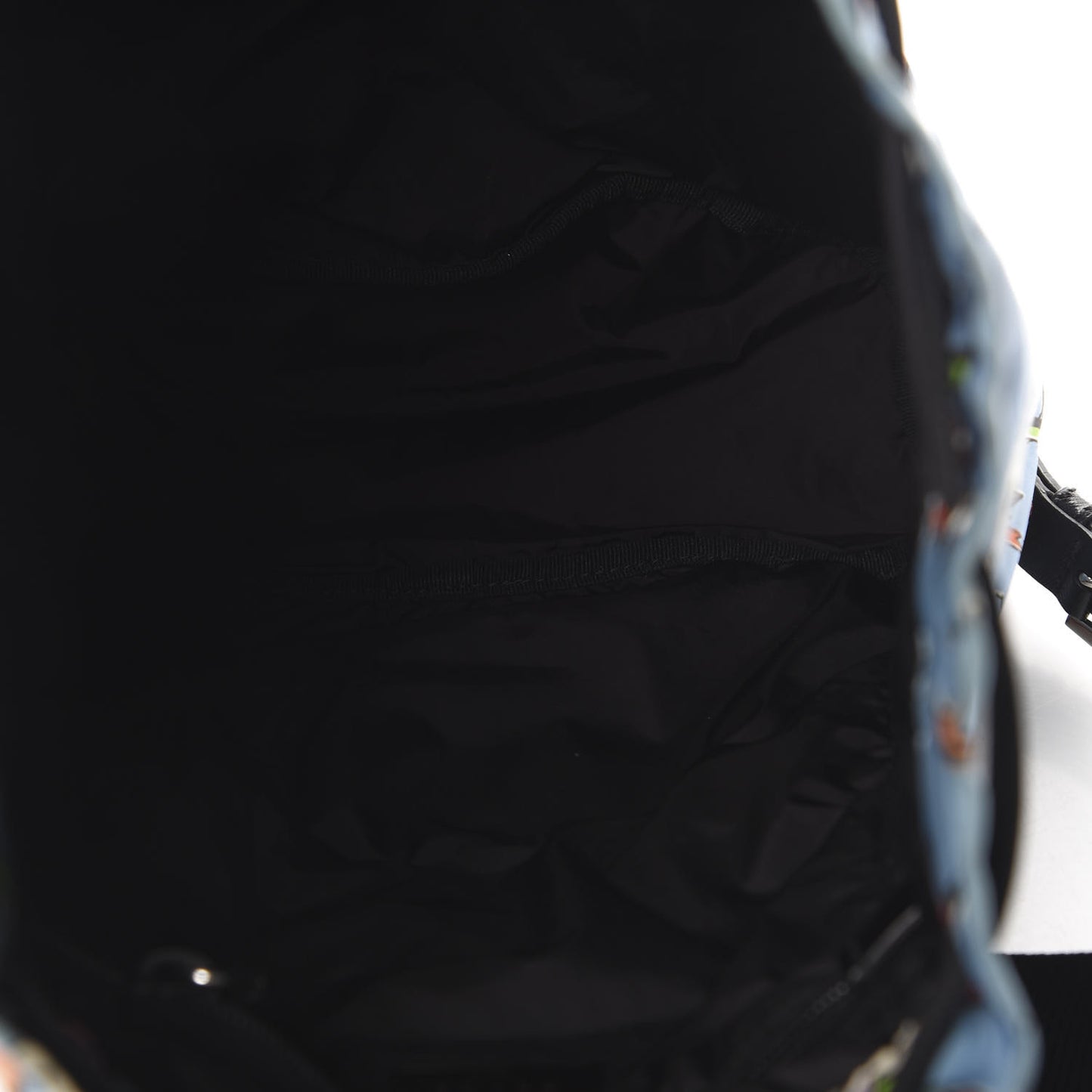 Tessuto Nylon Surfer Print Cinch Backpack Blue