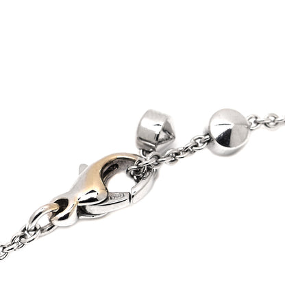Bulgari 18K White Gold Diamond Lucia Latin Cross Pendant Necklace 5 of 6