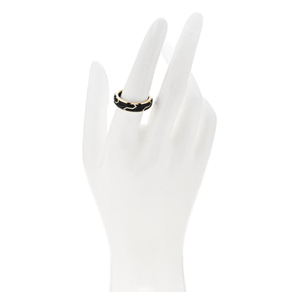 David Yurman 18K Yellow Gold Forged Carbon Band Ring 56 7.5 2 of 5