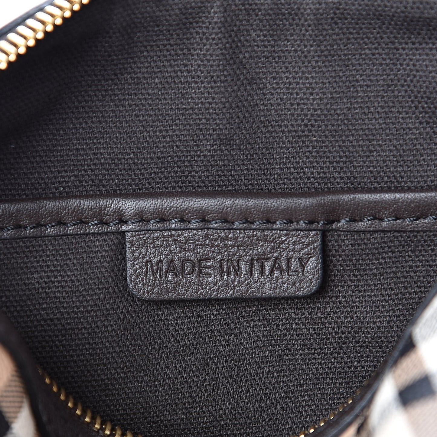 Haymarket Check Mini Blaze Crossbody Bag Chocolate