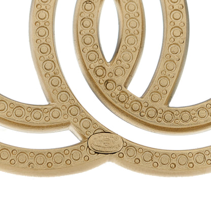Chanel Crystal CC Brooch Light Gold 4 of 4