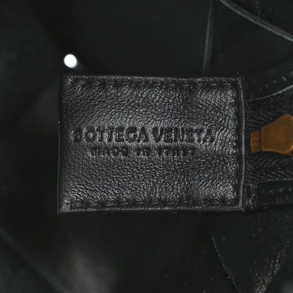 Bottega Veneta Lambskin Maxi Intrecciato Small Cassette Camera Bag Black 6 of 9