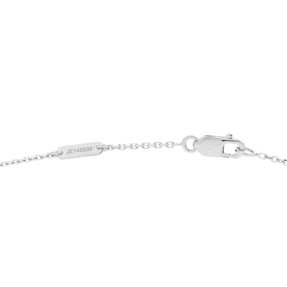 Van Cleef & Arpels 18K White Gold Turquoise Sweet Alhambra Butterfly Pendant Necklace 5 of 6