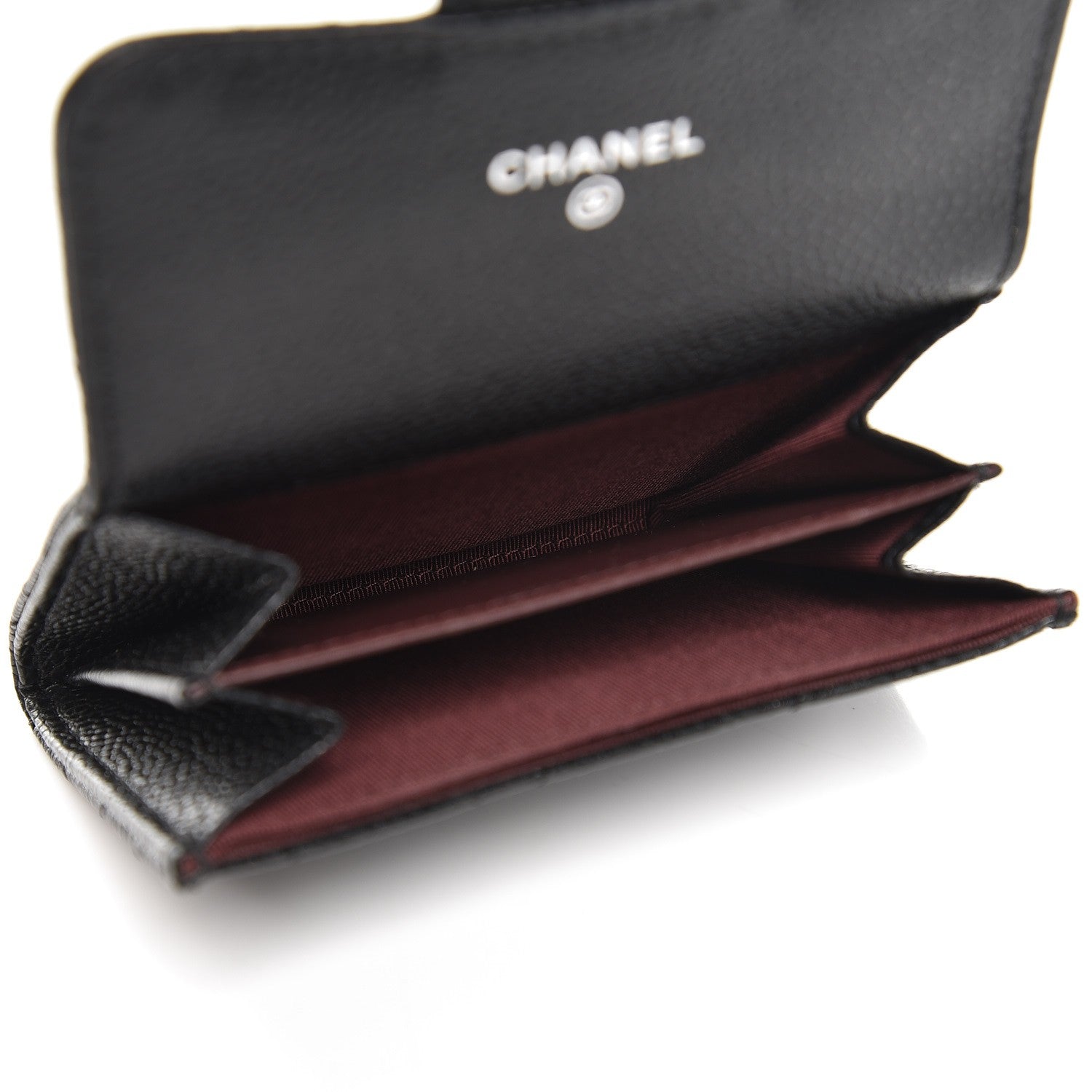 Chanel Caviar Quilted Card Holder Wallet Black 5 of 9