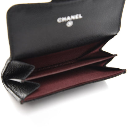 Chanel Caviar Quilted Card Holder Wallet Black 5 of 9