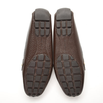 Louis Vuitton Calfskin Monte Carlo Moccasin Loafers 38.5 Cacao 5 of 9