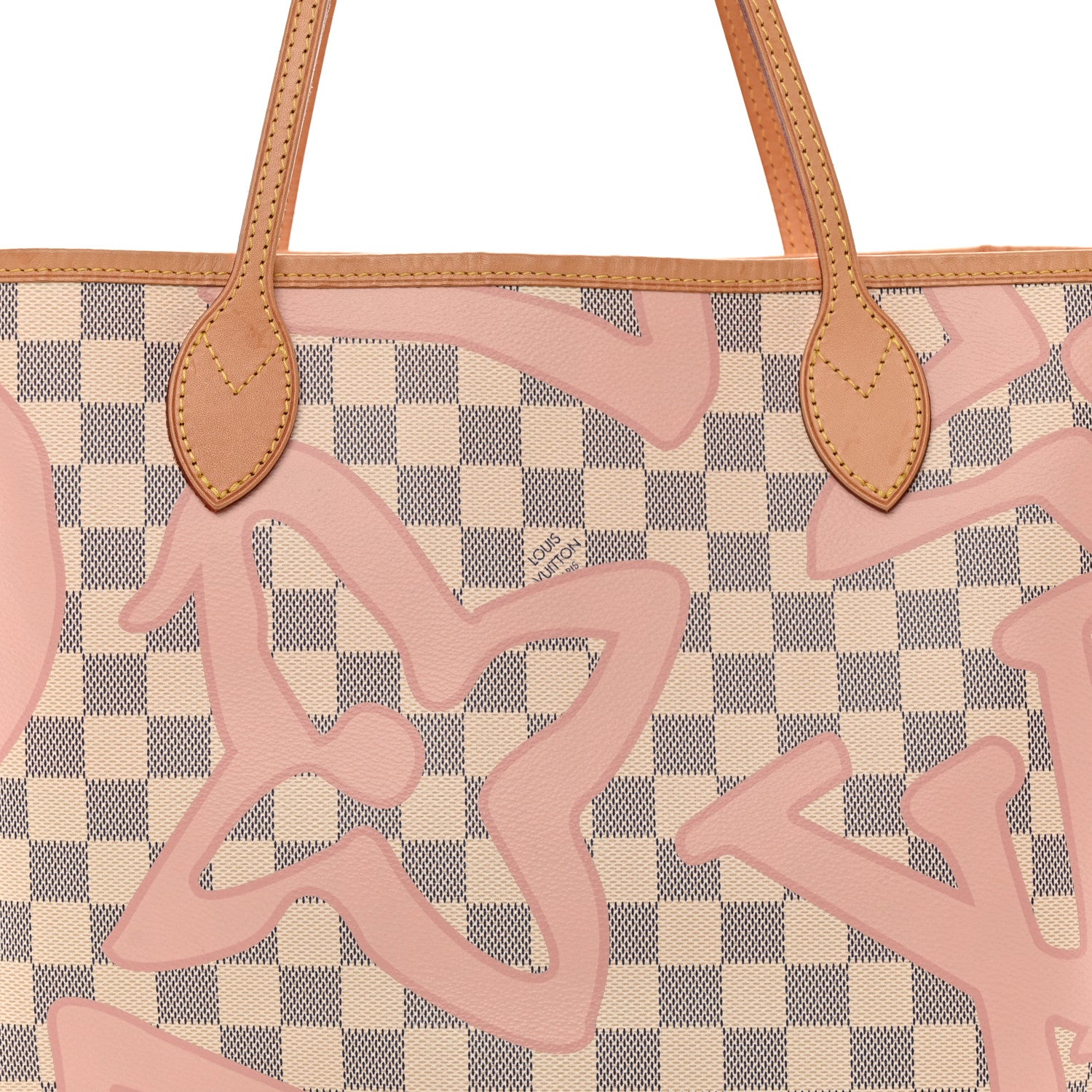 Louis Vuitton Damier Azur Tahitienne Neverfull MM 9 of 12