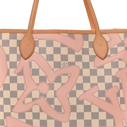 Louis Vuitton Damier Azur Tahitienne Neverfull MM 9 of 12