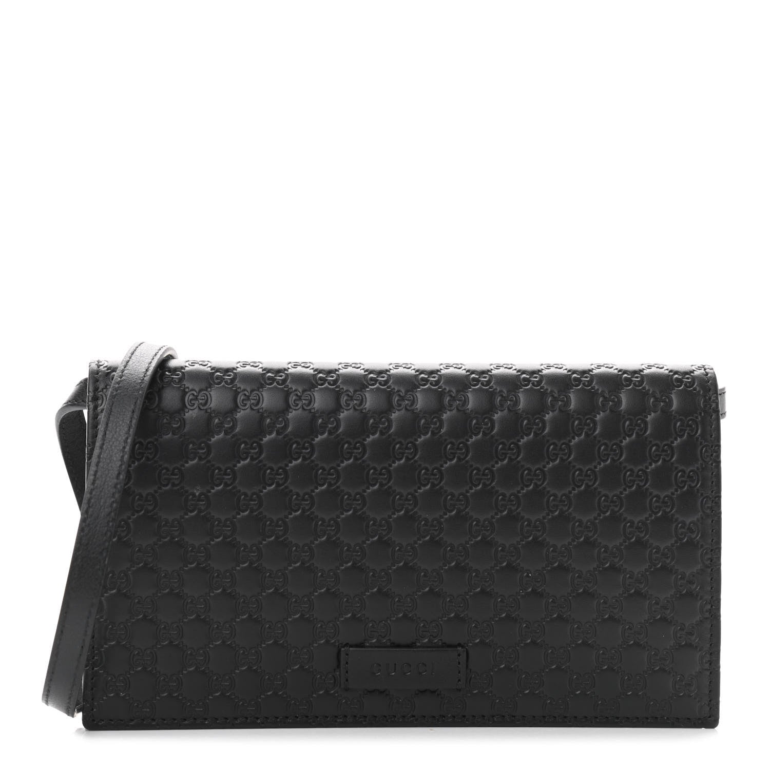 Gucci Microguccissima Crossbody Wallet Black 1 of 11