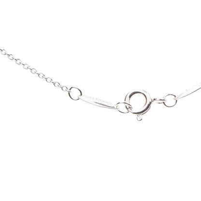 Tiffany Sterling Silver Diamond .10ct Elsa Peretti Diamonds by the Yard Pendant Necklace 7 of 9