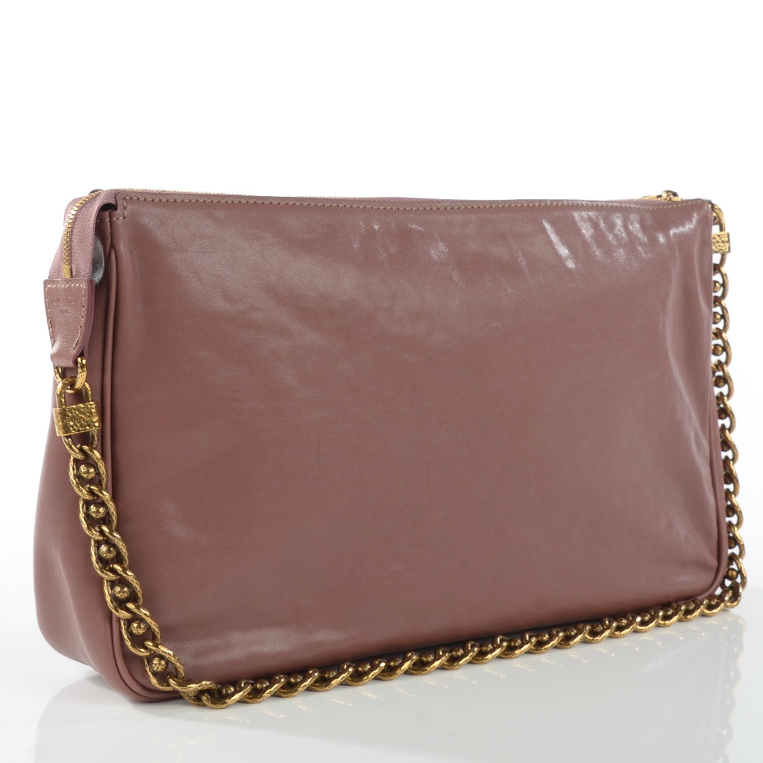 Louis Vuitton Cuir Boudoir Pochette Accessories MM Rose 3 of 7