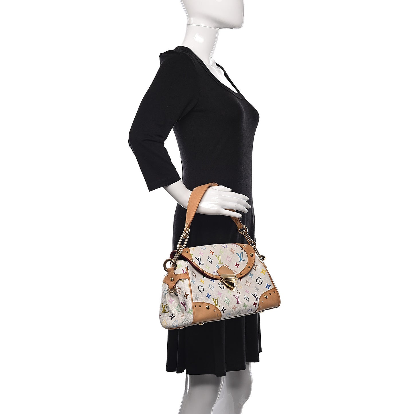 Monogram Multicolor Beverly MM White