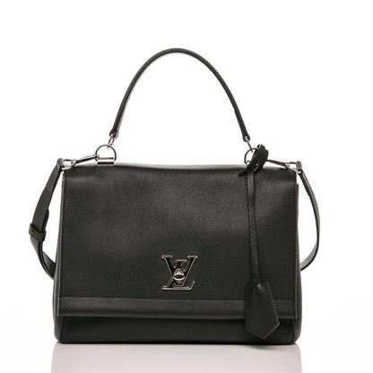 Louis Vuitton Soft Calfskin Lockme II Top Handle Black 3 of 8