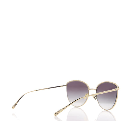 Chanel Metal Crystal Sunglasses 4258-B Gold 4 of 8
