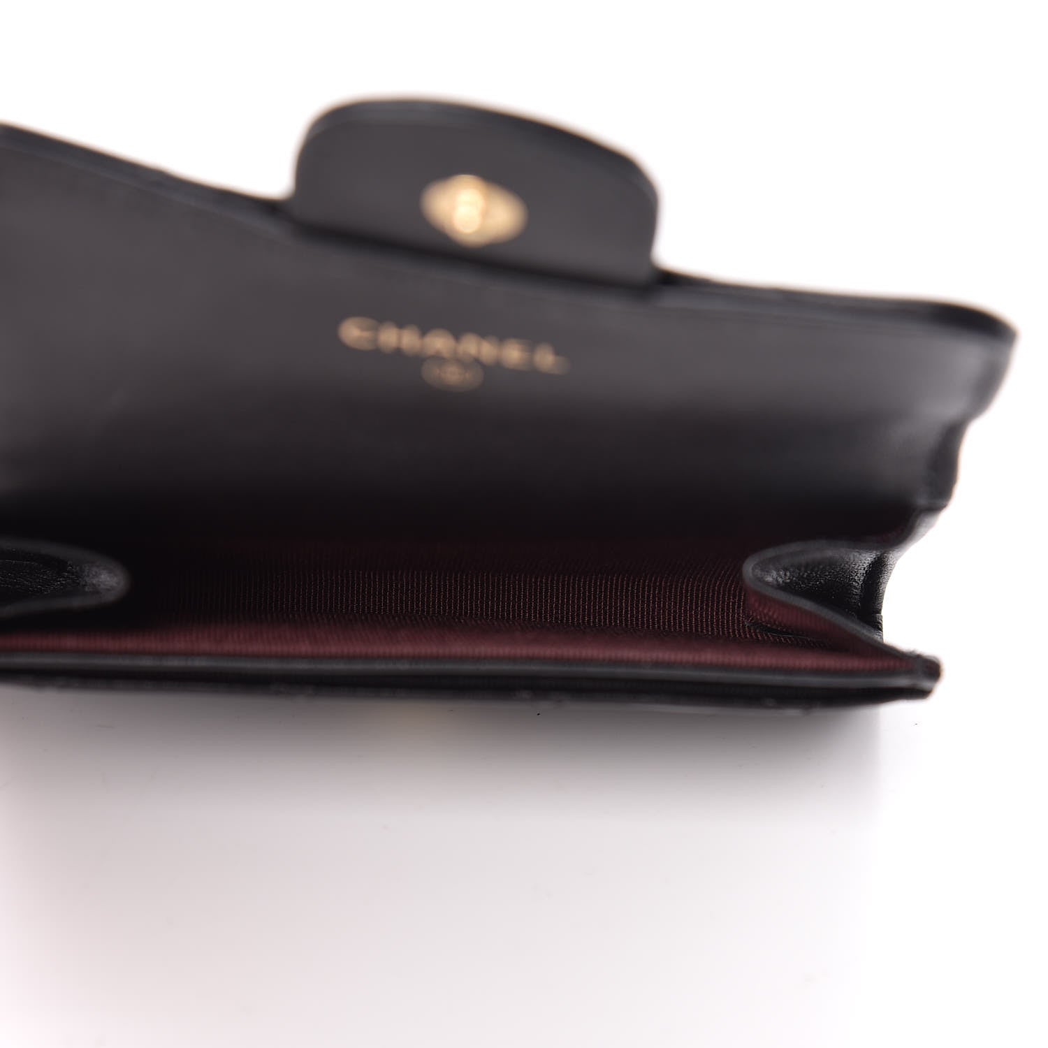 Chanel Aged Calfskin Quilted Reissue Flap Card Holder Black 5 of 8