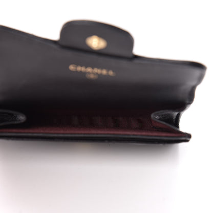 Chanel Aged Calfskin Quilted Reissue Flap Card Holder Black 5 of 8