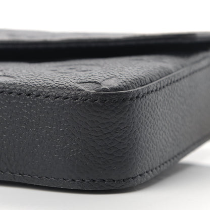 Louis Vuitton Empreinte Pochette Felicie Chain Wallet Black 12 of 13
