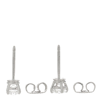 Harry Winston Platinum Diamond .83ctw Solitaire Earrings 3 of 4
