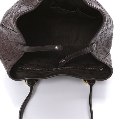 Gucci Guccissima Medium GG Twins Tote Dark Brown 5 of 10