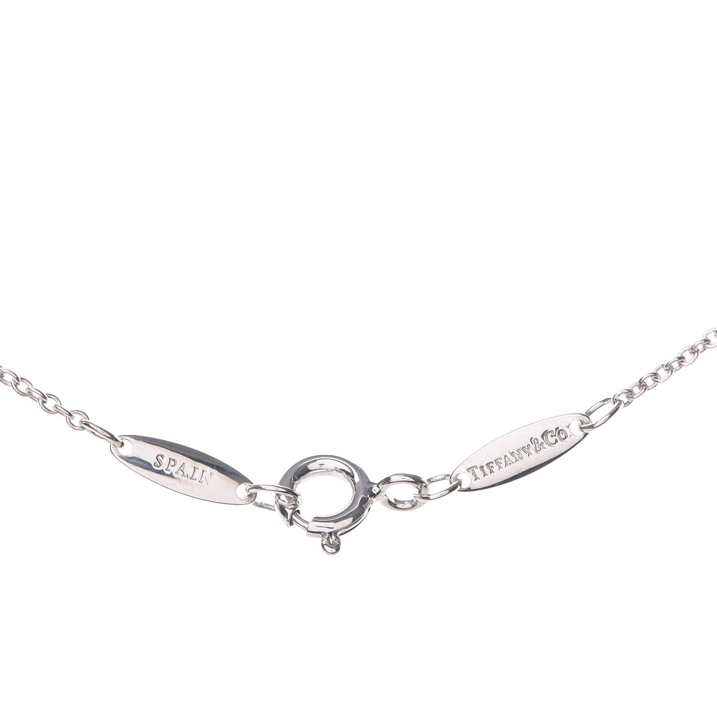 Sterling Silver Diamond .17ct Elsa Peretti Diamonds by the Yard Pendant Necklace