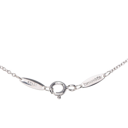 Tiffany Sterling Silver Diamond .17ct Elsa Peretti Diamonds by the Yard Pendant Necklace 6 of 7