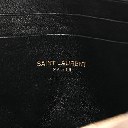 Saint Laurent Grain De Poudre Matelasse Monogram Mini Lou Camera Bag Dark Beige 6 of 12