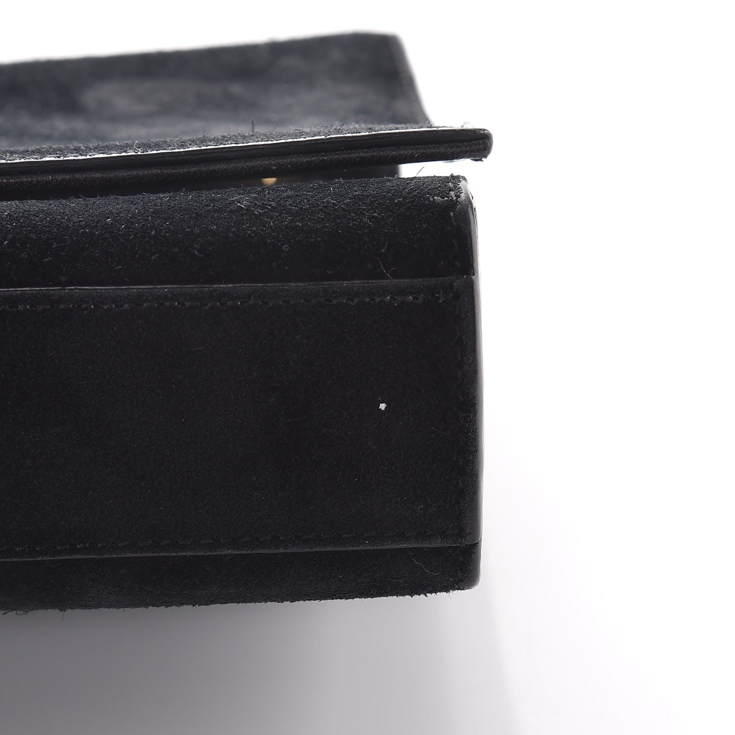 Saint Laurent Suede Medium Classic Monogram Kate Tassel Satchel Black 8 of 9