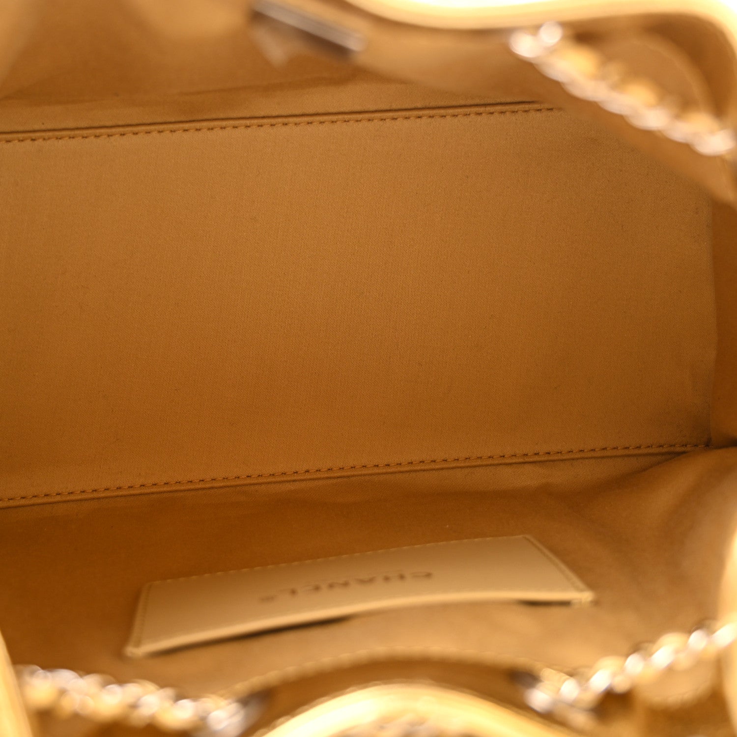 Chanel Metallic Aged Calfskin Quilted Small Chanel 25 Handbag Gold 5 of 11