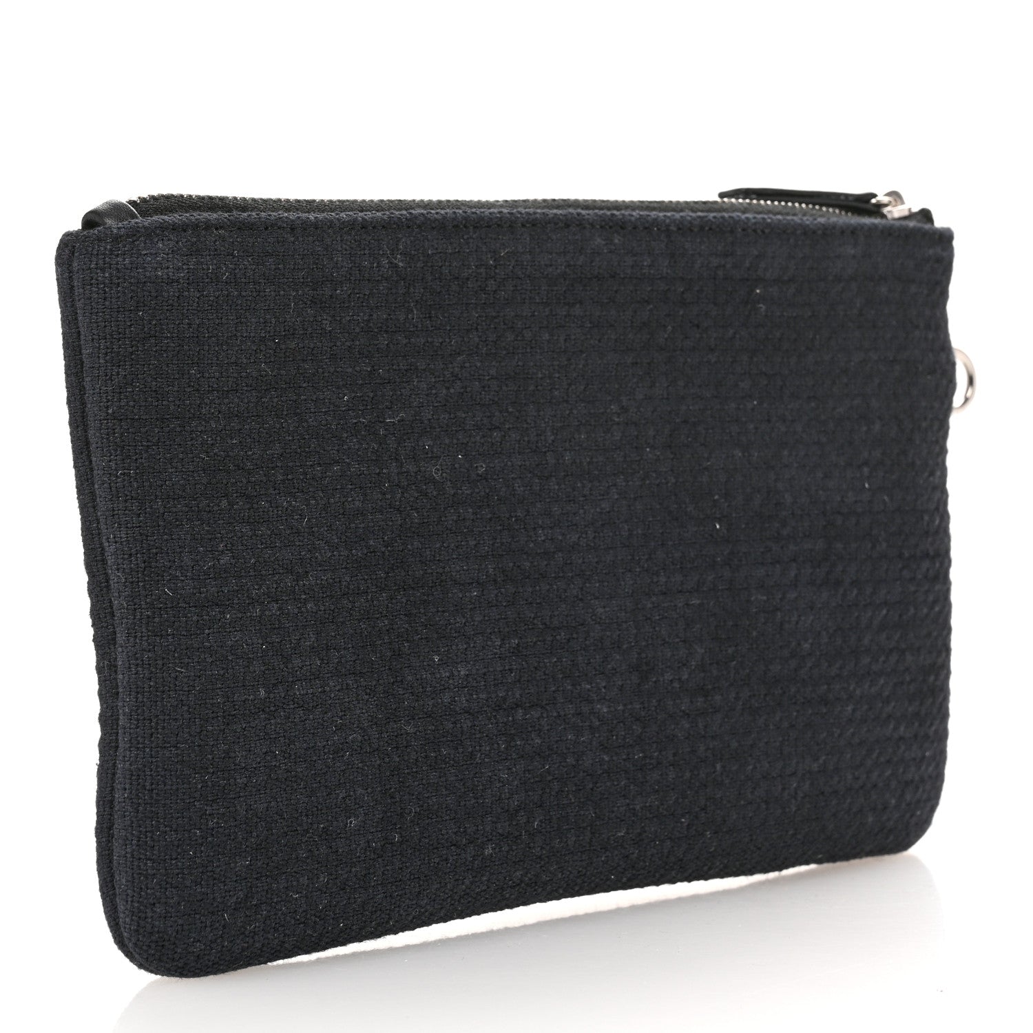Chanel Mixed Fibers Deauville Pouch Black 3 of 8