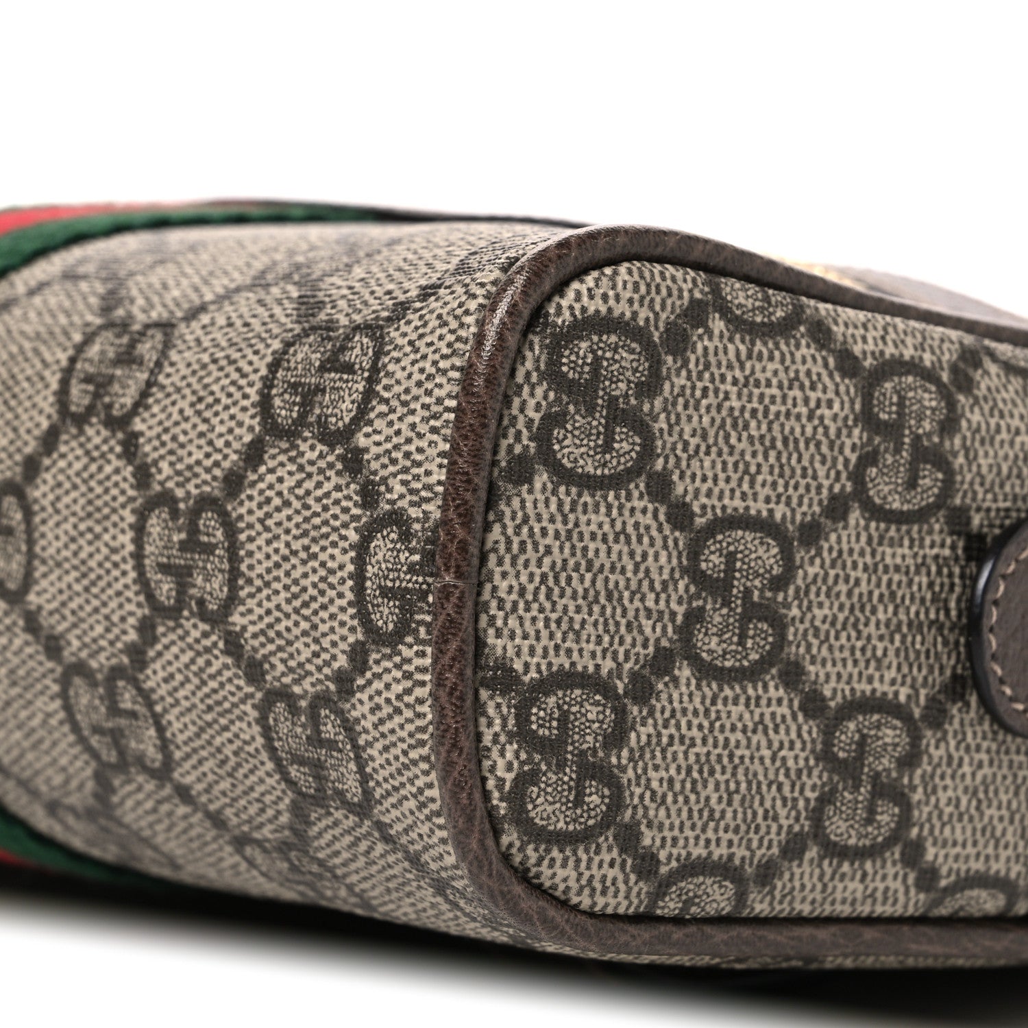 Gucci GG Supreme Monogram Web Small Ophidia Belt Bag 85 34 Dark Brown 9 of 9