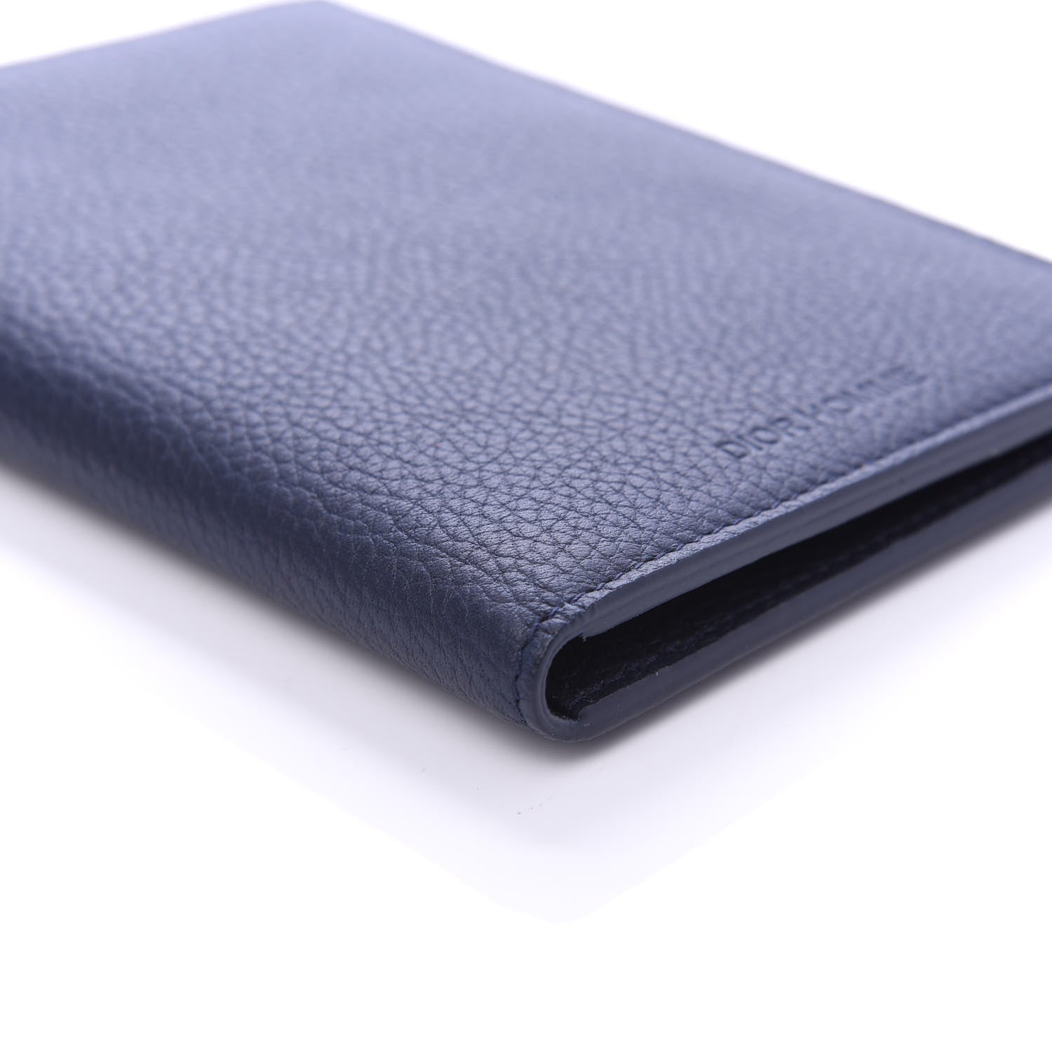 Christian Dior HOMME Grained Calfskin Passport Holder Navy Blue 6 of 9