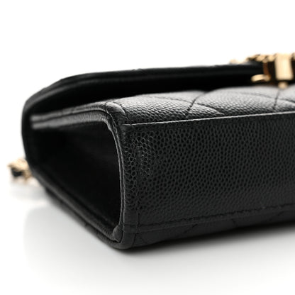 Chanel Caviar Quilted Chain Match Top Handle Phone Holder With Chain Black 9 of 15