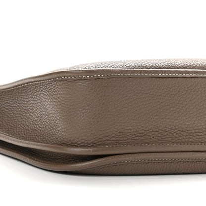 Hermes Taurillon Clemence Evelyne III PM Etoupe 10 of 11
