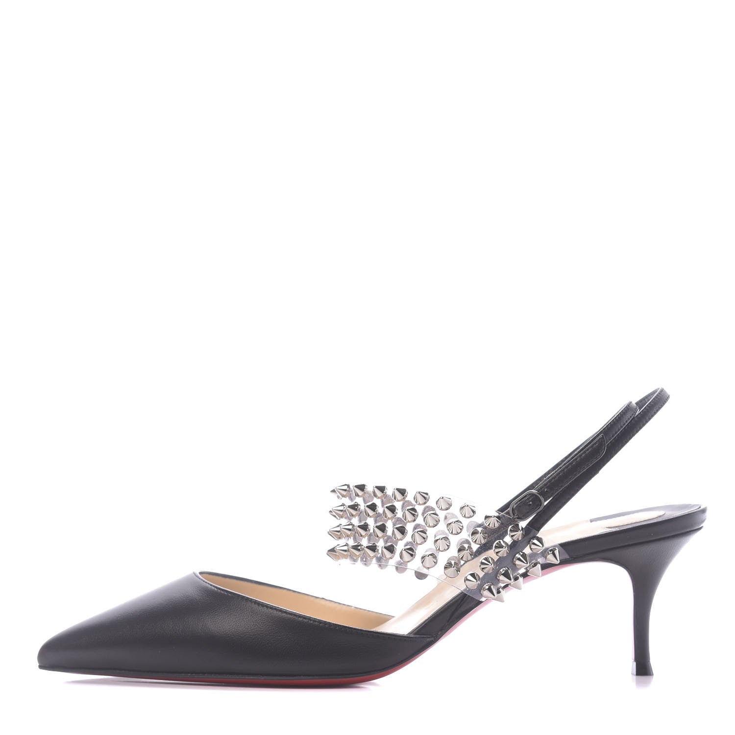 Christian Louboutin Nappa PVC Levita 55 Pumps 39 Black 1 of 11