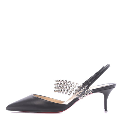 Christian Louboutin Nappa PVC Levita 55 Pumps 39 Black 1 of 11