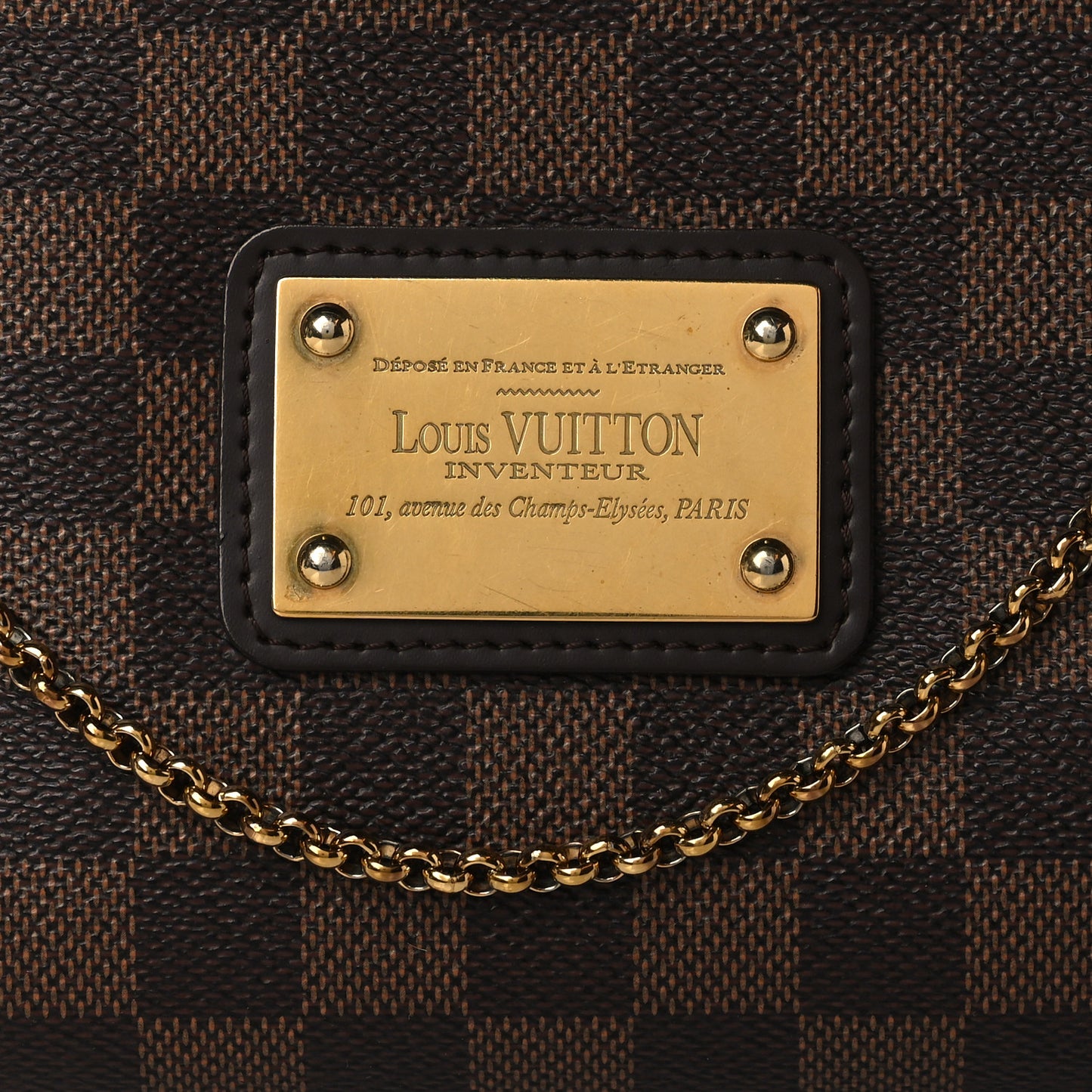 Damier Ebene Eva Clutch