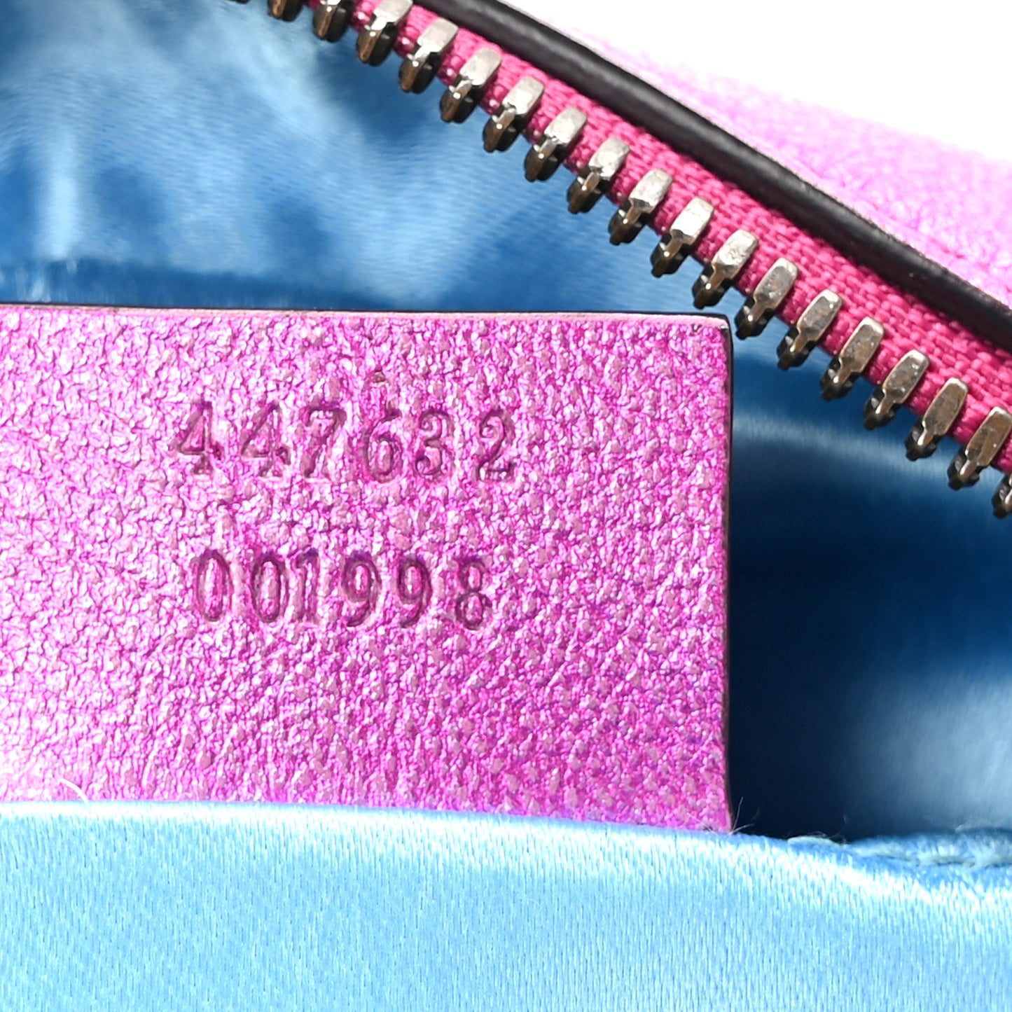 Laminated Nappa Matelasse Small GG Marmont Chain Shoulder Bag Fuxia Rosso Rosa