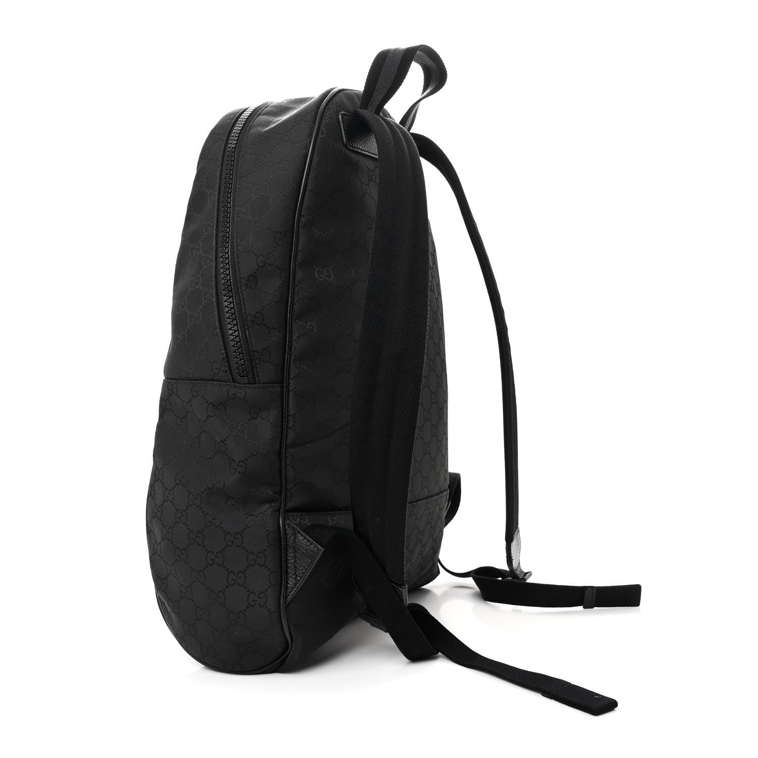 Gucci Nylon Monogram Slim Backpack Black 3 of 10