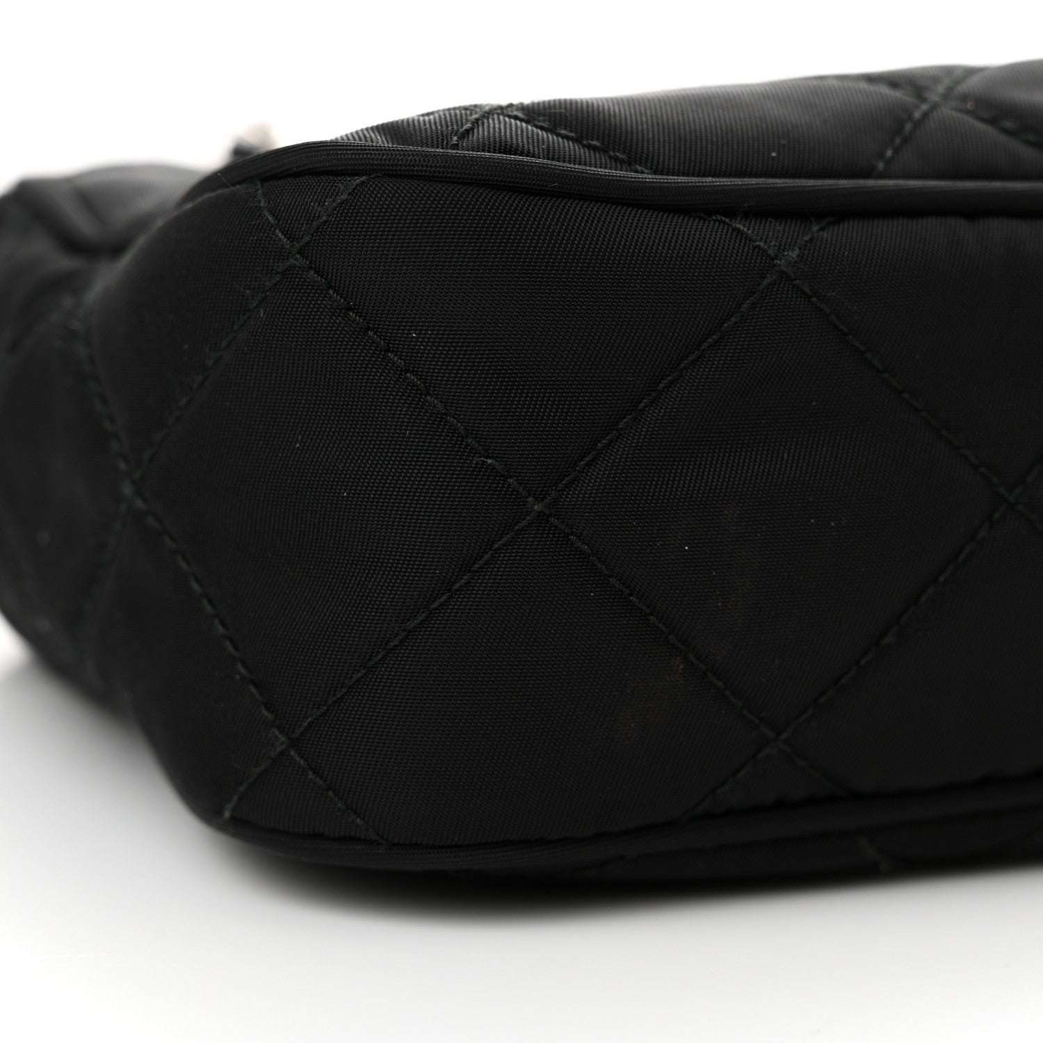 Prada Nylon Tessuto Impuntu Quilted Bandoliera Crossbody Bag Black 9 of 13