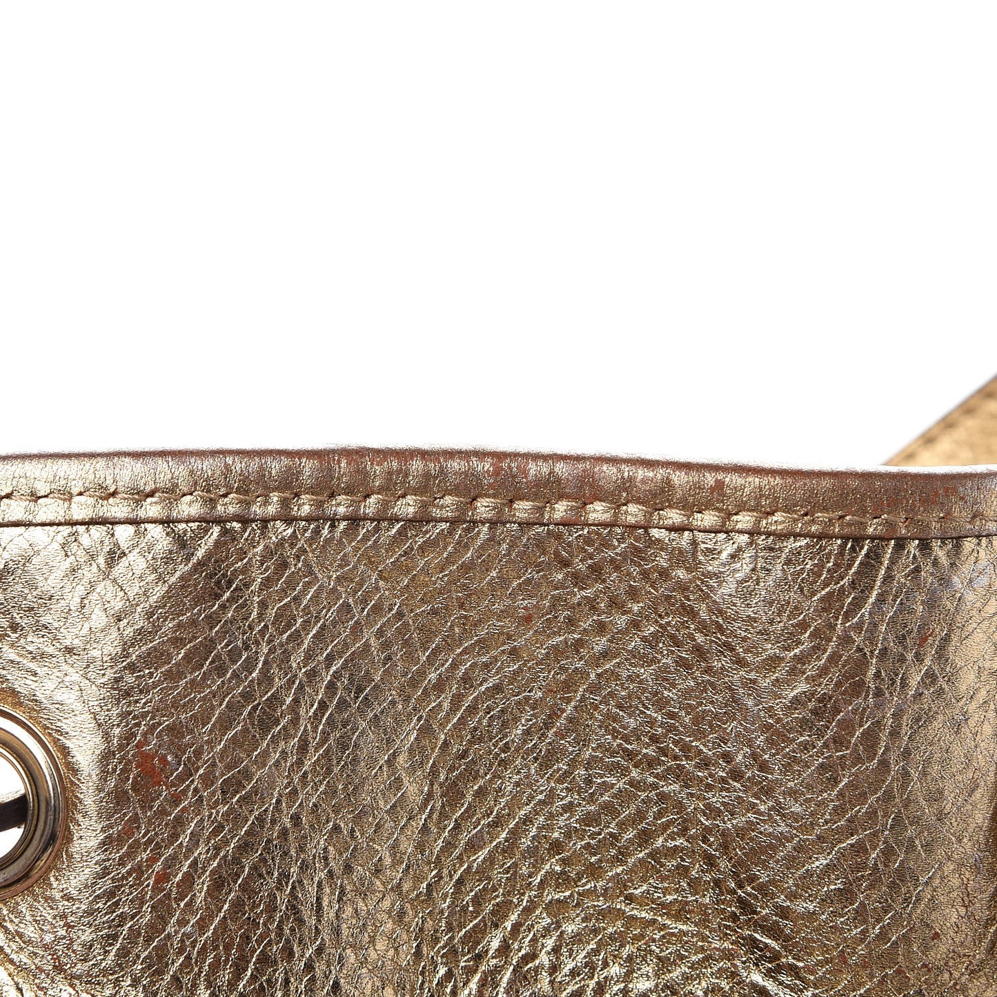 Haymarket Check Drawstring Claudia Bag Gold