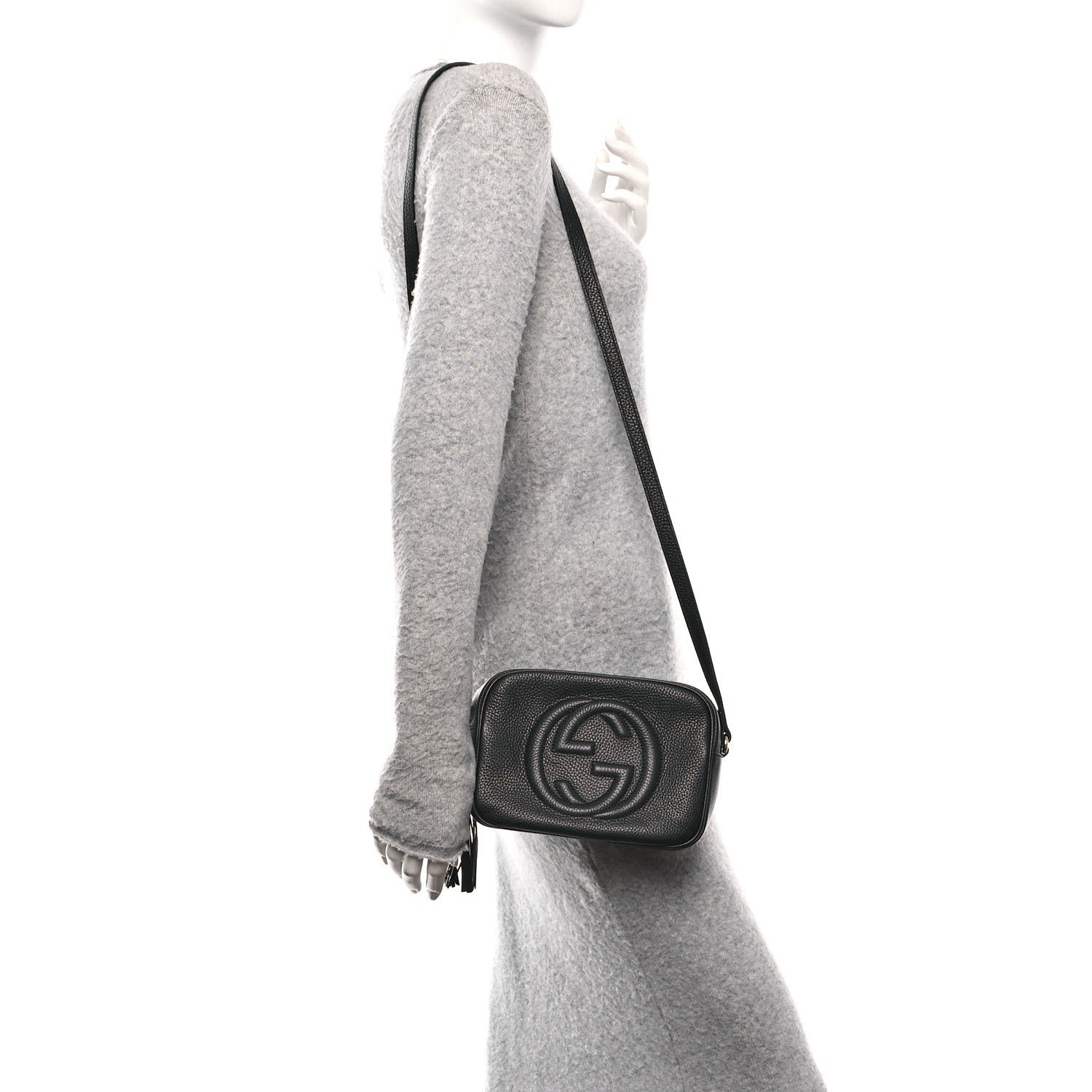 Gucci Pebbled Calfskin Small Soho Disco Bag Black 2 of 11
