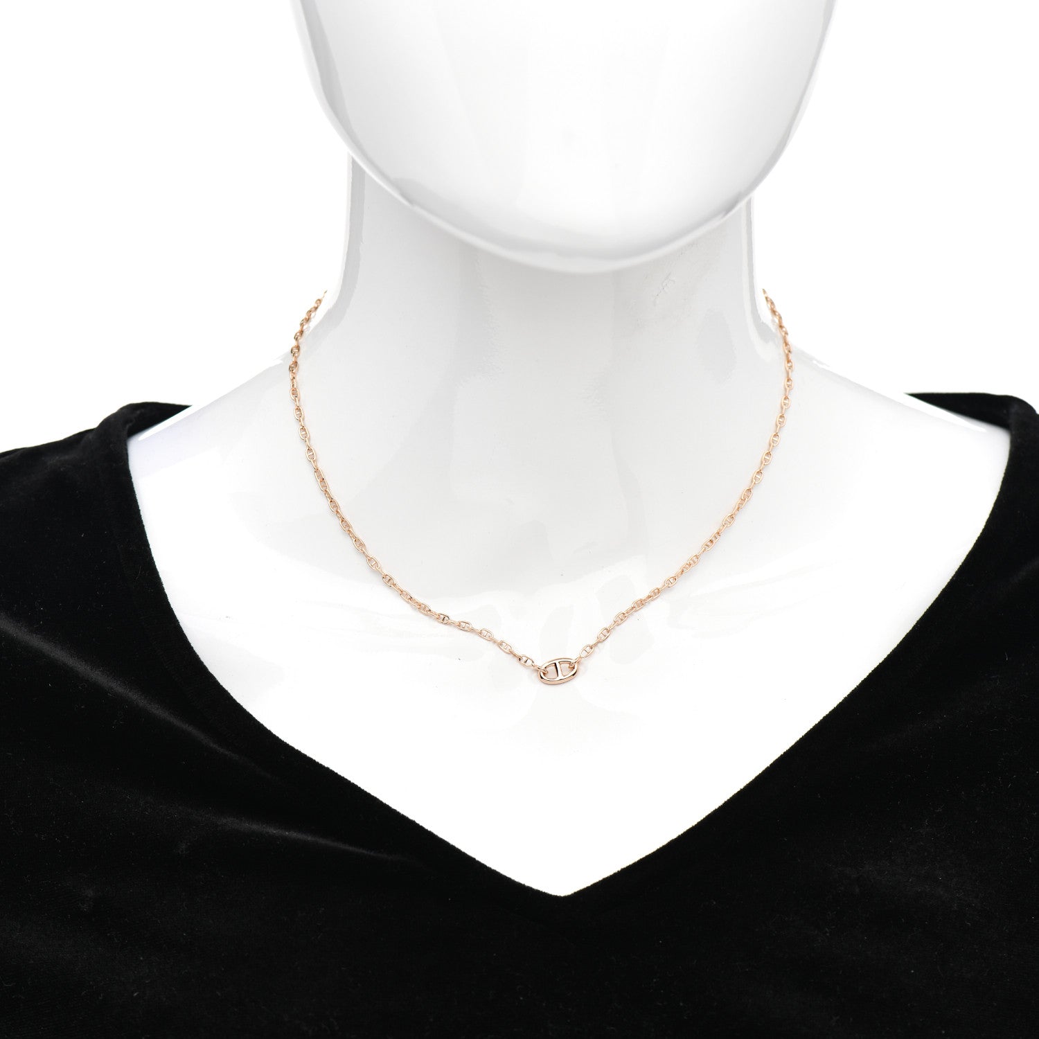 Hermes 18K Rose Gold TPM Farandole Pendant Necklace SH 2 of 5