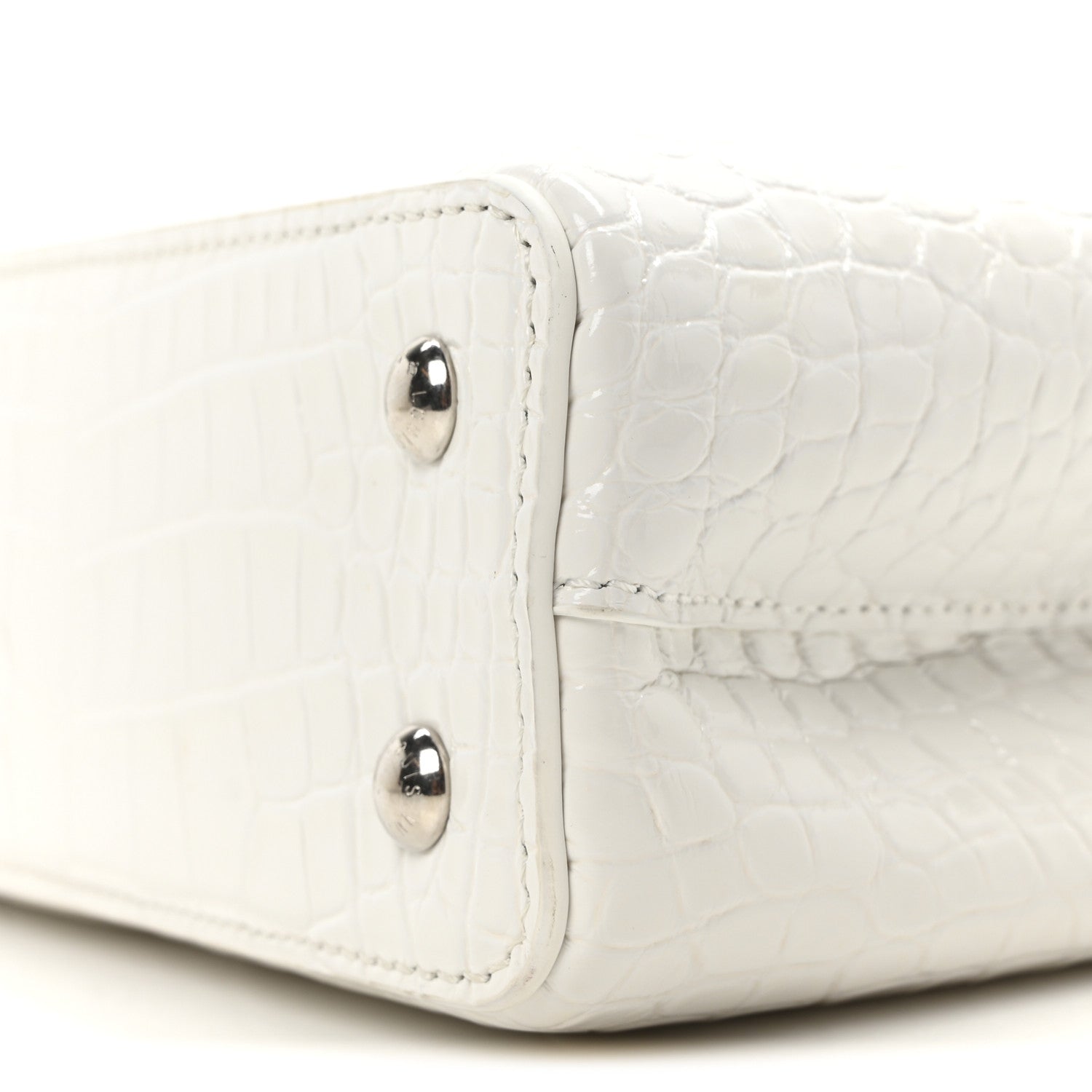 Louis Vuitton Crocodile Mini Capucines White 9 of 9