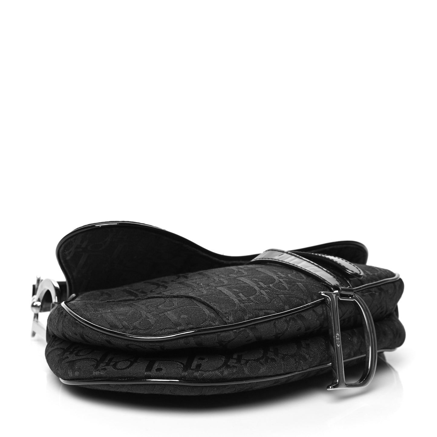 Monogram Saddle Bag Black