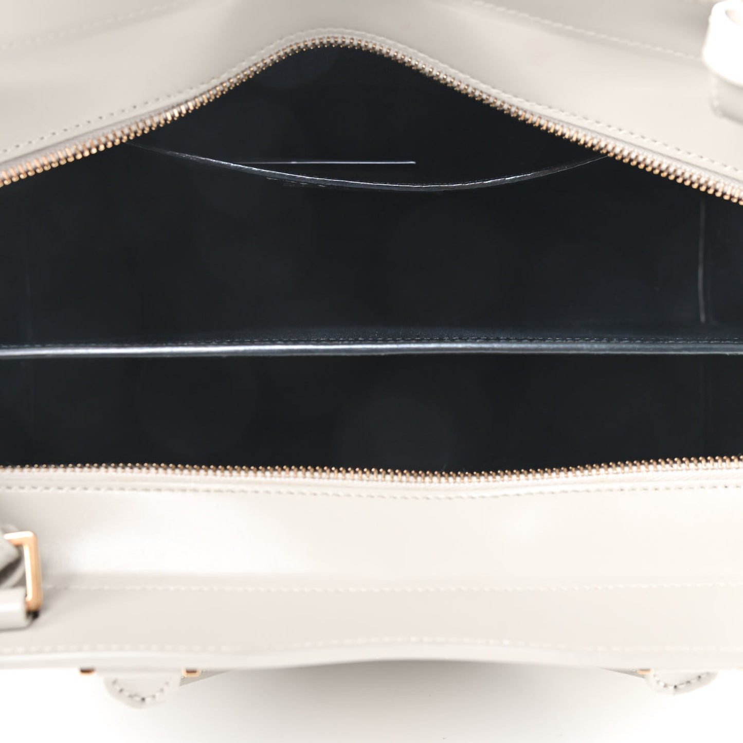 Shiny Calfskin Medium Uptown Tote White