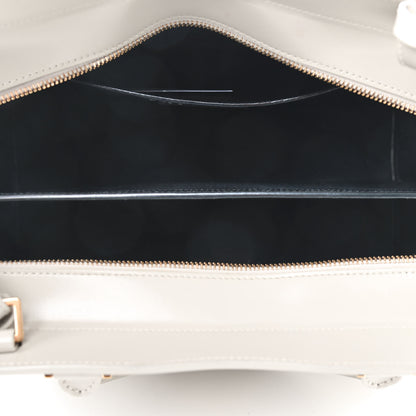 Saint Laurent Shiny Calfskin Medium Uptown Tote White 8 of 10